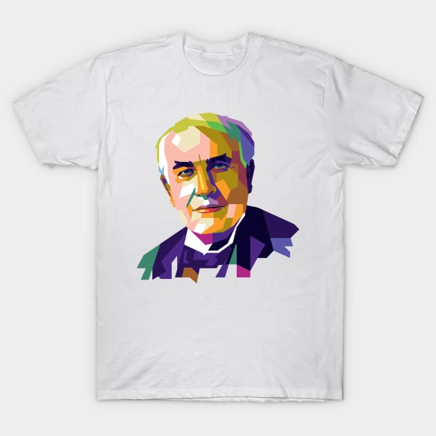 Thomas Edison T-Shirt by ifatin